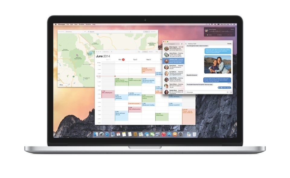 "OS X Yosemite" verbessert unter anderem die Interoperabilität zwischen Mac und iOS-Geräten