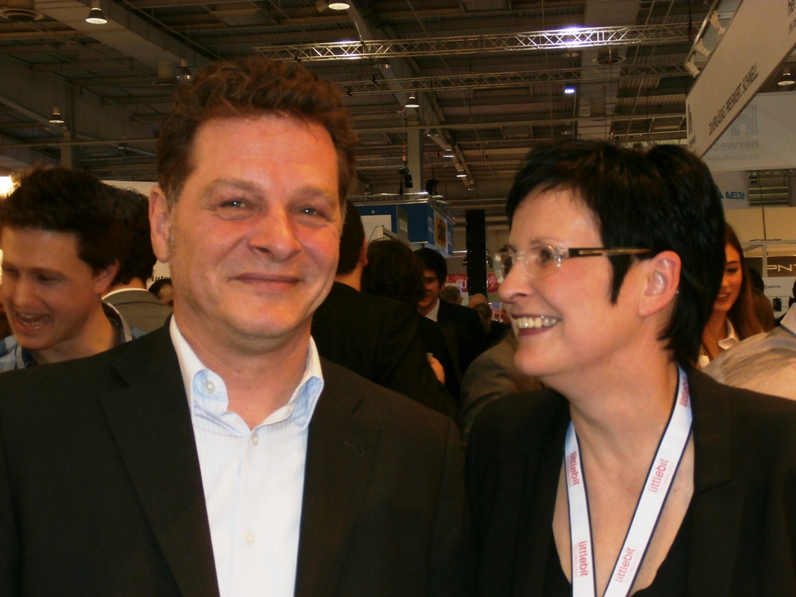 Littlebit-Party: GF Andreas Arndt mit COO Natalie Kremer Littlebit-Party: GF Andreas Arndt mit COO Natalie Kremer