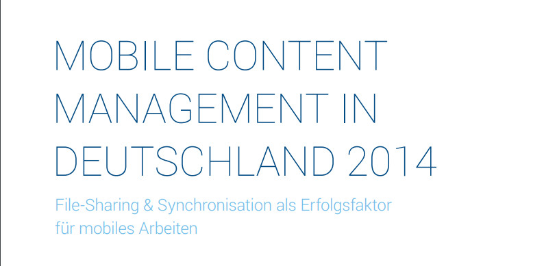 Mobile Content Management in Deutschland 2014