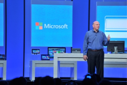 CEO Steve Ballmer während seiner Keynote auf der Build 2013 in San Francisco