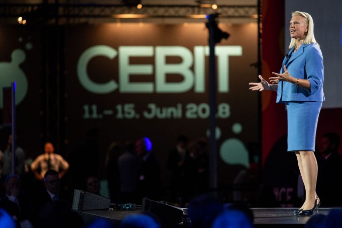 IBM-Chefin Ginni Rometty bei der CEBIT-Eröffnung am Montag (Foto: CEBIT)