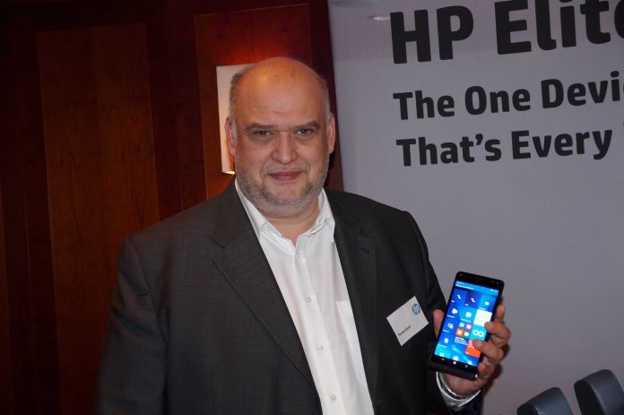 HP-Manager Thomas Beyer bei der Produktvorstellung im Februar in München