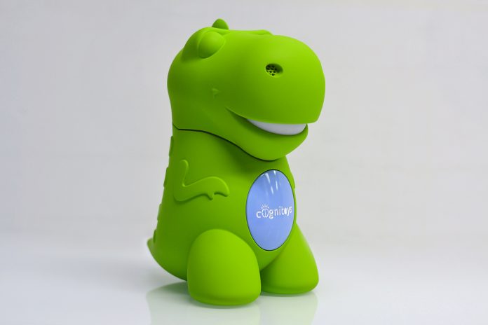 Der Dino soll online für 99 Dollar vertrieben werden und ist zunächst für Kinder zwischen vier bis sieben Jahren ausgelegt