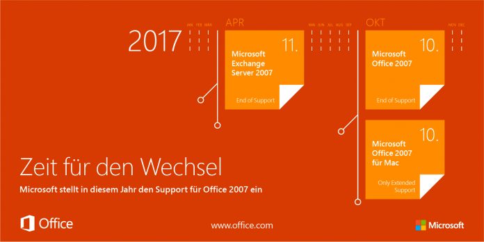 Microsoft stellt Support für Office 2007 ein