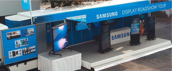 Samsung startet Truck-Roadshow für Digital Signage