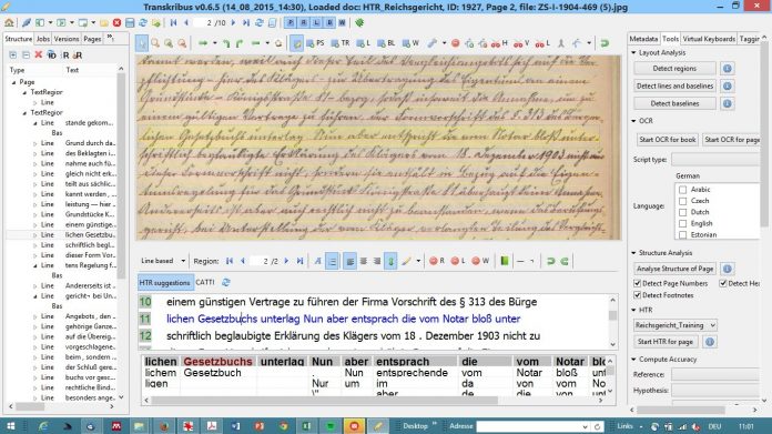 Mit der Software Transkribus können historische Handschriften automatisch entschlüsselt werden (Foto: Uni Innsbruck)