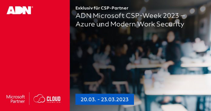 Sicher unterwegs in der Cloud: ADN Microsoft CSP-Week